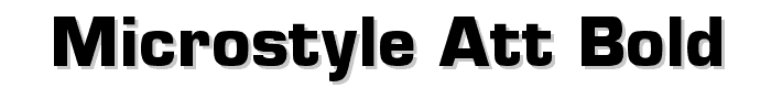 Microstyle ATT Bold font